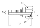 Схема прямого фитинга DKOL - 0 градусов